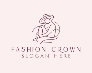 Nude Fashion Model logo design