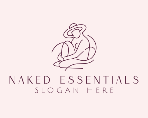 Bare - Nude Fashion Model logo design