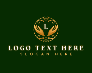 Luxury - Elegant Hands Spa Therapy logo design