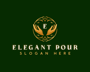 Elegant Hands Spa Therapy logo design