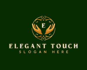 Elegant Hands Spa Therapy logo design