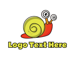 Pesticide - Yellow & Orange Snail logo design