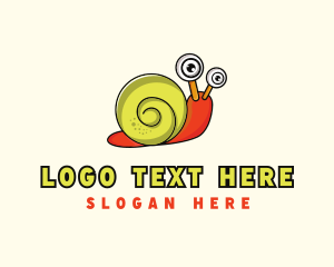 Slug - Animal Snail Slug logo design