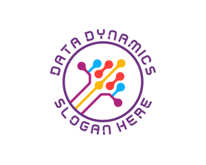 Tech Digital Data Link logo design