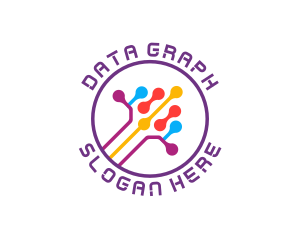 Tech Digital Data Link logo design