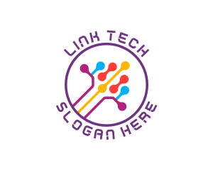 Tech Digital Data Link logo design