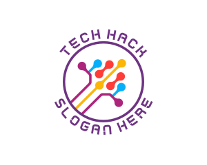 Tech Digital Data Link logo design