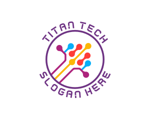 Tech Digital Data Link logo design