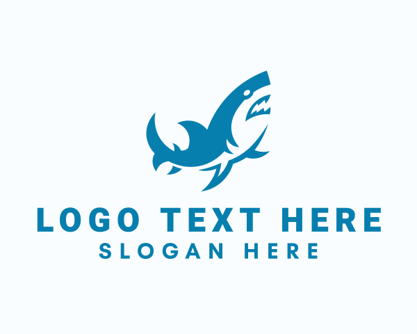 Ocean - Wild Shark Gaming logo design