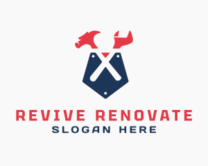Renovate - Home Improvement Pocket Tools logo design