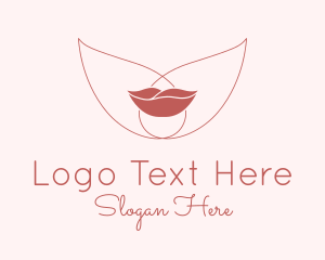 Dermatology - Minimalist Woman Lips logo design