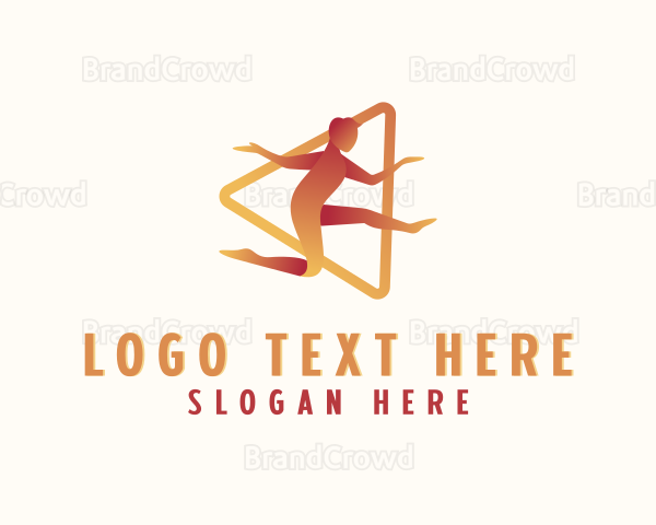 Running Sports Athlete Logo