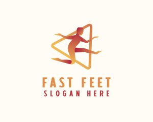 Running - Running Sports Athlete logo design