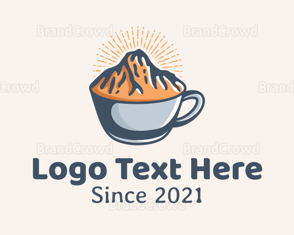 Mountain Coffee Cup Logo