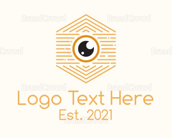 Hexagon Camera Outline Logo