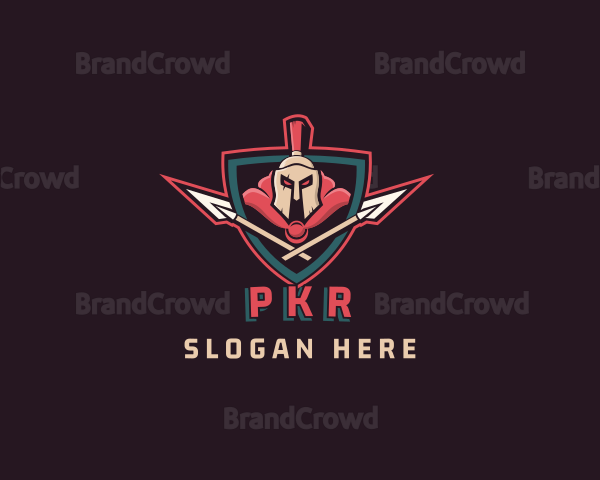 Spartan Warrior Shield Esport Logo