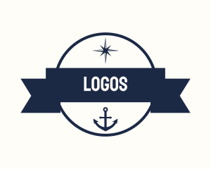 Naval - Blue Sailor Navigation Badge logo design
