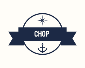 Port - Blue Sailor Navigation Badge logo design