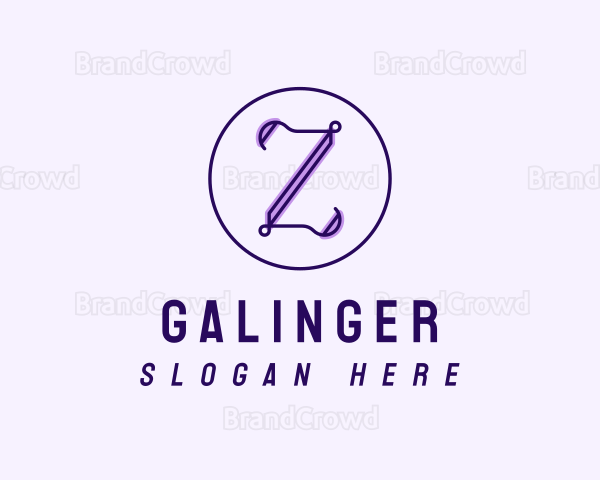 Violet Lavender Letter Z Logo