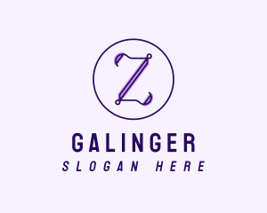 Violet Lavender Letter Z Logo