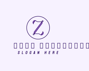 Florist - Violet Lavender Letter Z logo design