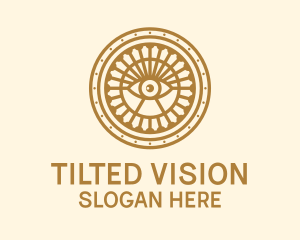 Tarot Eye Emblem logo design