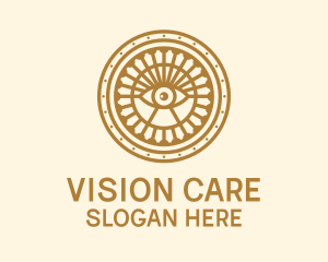Optometrist - Tarot Eye Emblem logo design