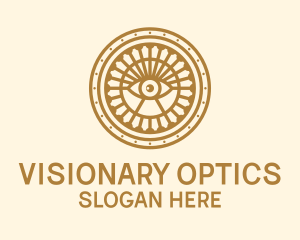 Optometry - Tarot Eye Emblem logo design