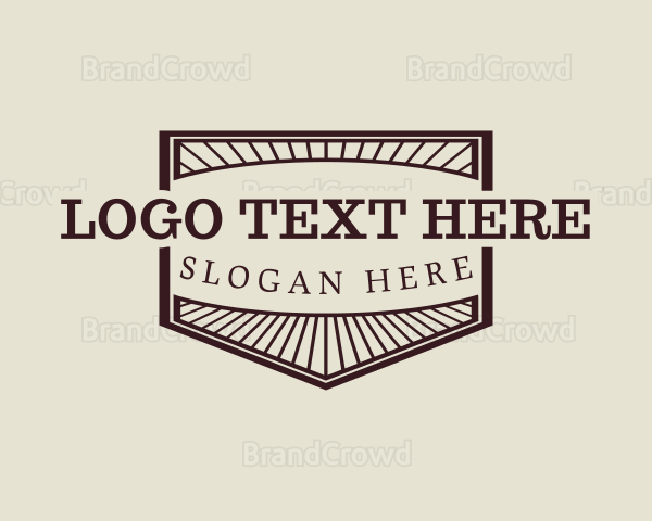 Shield Retro Marketing Business Logo