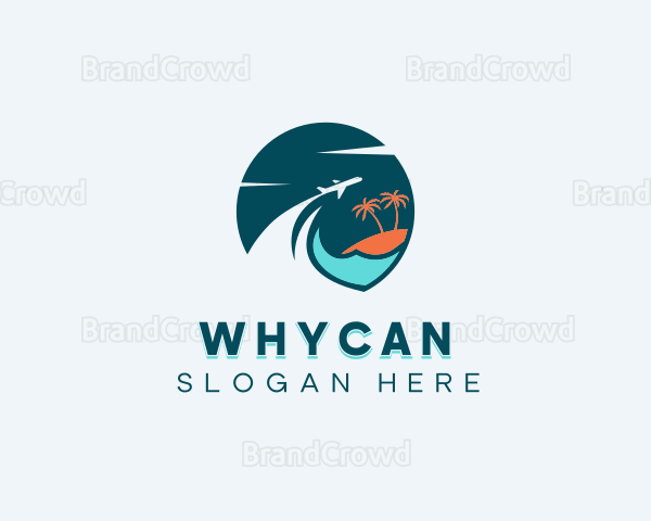 Tourism Beach Travel Logo