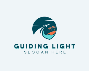 Tourism Beach Travel logo design