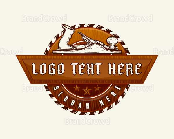 Woodwork Carpentry Planer Logo