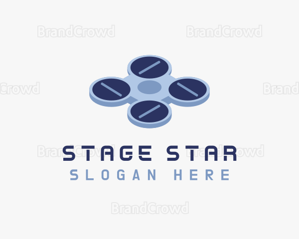 Drone Aircraft Quadcopter Logo