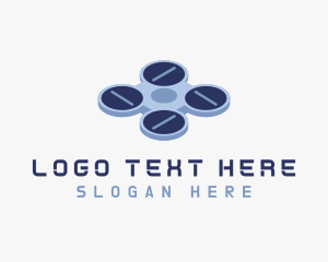 Photographer - Drone Aircraft Quadcopter logo design