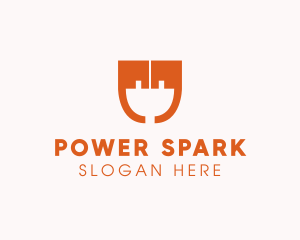 Electricity - Electrical Plug Quote logo design