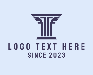 Letter Hp - Paralegal Law Pillar logo design
