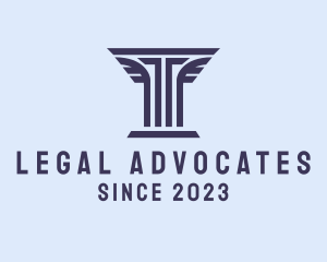 Paralegal Law Pillar logo design