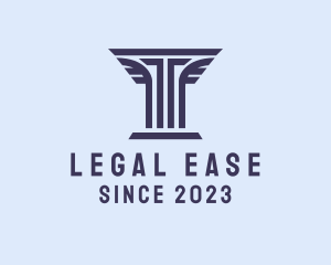 Judiciary - Paralegal Law Pillar logo design