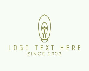 Invention - Simple Modern Light Bulb logo design