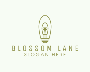 Simple Modern Light Bulb Logo