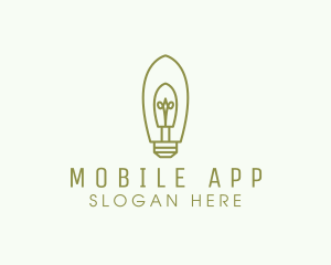 Simple Modern Light Bulb Logo