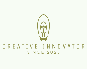 Inventor - Simple Modern Light Bulb logo design