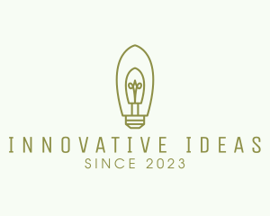 Simple Modern Light Bulb logo design