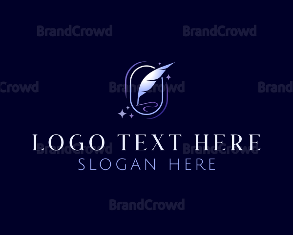 Writing Quill Pen Logo