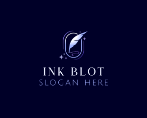 Writing Quill Pen logo design