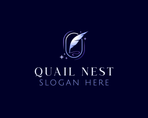 Writing Quill Pen logo design