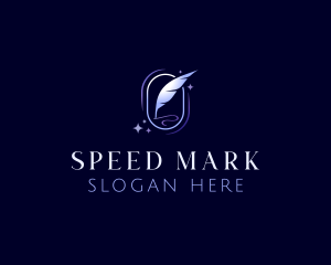 Writing Quill Pen logo design