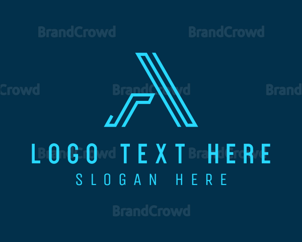 Tech Firm Letter A Agency Logo