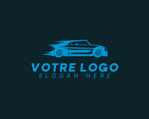 Blue Transportation Vehicle Car  Logo