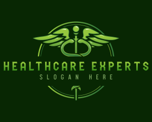 Caduceus Healthcare Medicine logo design